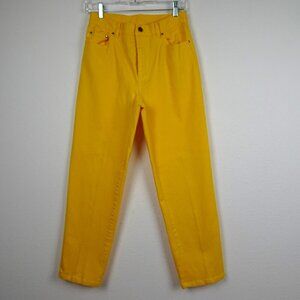 Lauren Jeans Co Ralph Lauren Ankle Jeans Women's Petite Size 8P Yellow Stretch